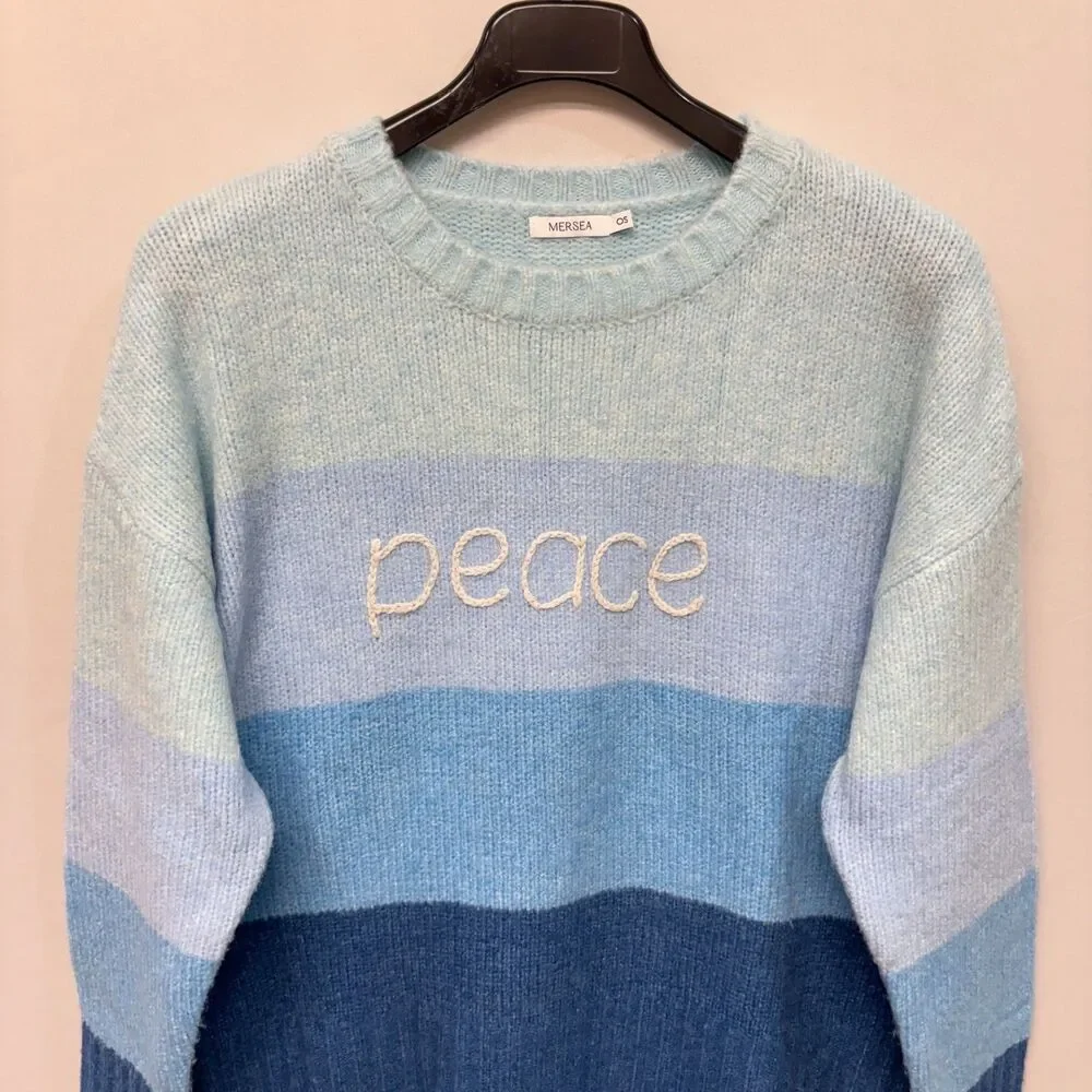 Mersea Women Pullover Sweater Knit Top One Size OS Acrylic Blend C028 -3 - Picture 8 of 15